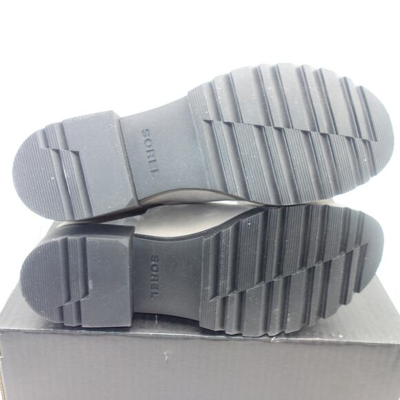 NEW Sorel Women's 9 Emelie II Chelsea Waterproof Bootie Quarry Gray Black - Picture 5 of 11